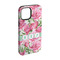 Watercolor Peonies iPhone 15 Pro Tough Case - Angle