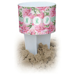 Watercolor Peonies Beach Spiker Drink Holder (Personalized)