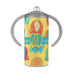 Cute Elephants 12 oz Stainless Steel Sippy Cup (Personalized)