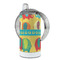 Cute Elephants 12 oz Stainless Steel Sippy Cups - FULL (back angle)