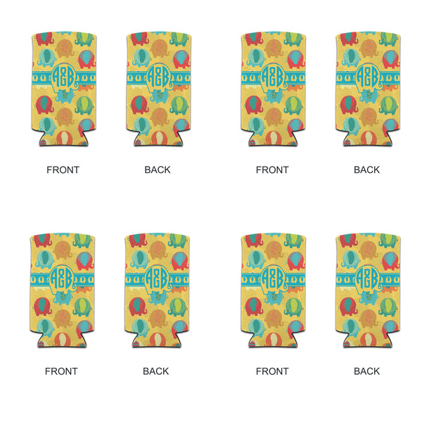 Cute Elephants 12oz Tall Can Sleeve - Set of 4 - APPROVAL