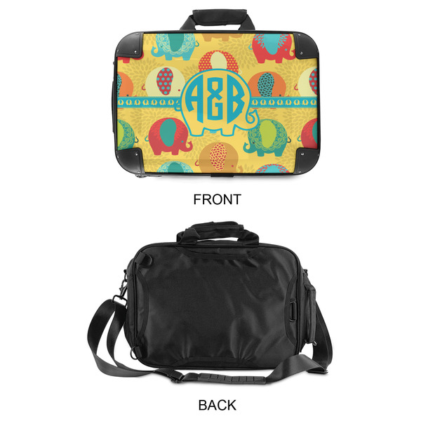 Cute Elephants 15" Hard Shell Briefcase - APPROVAL