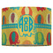 Cute Elephants 16" Drum Lampshade - FRONT (Fabric)