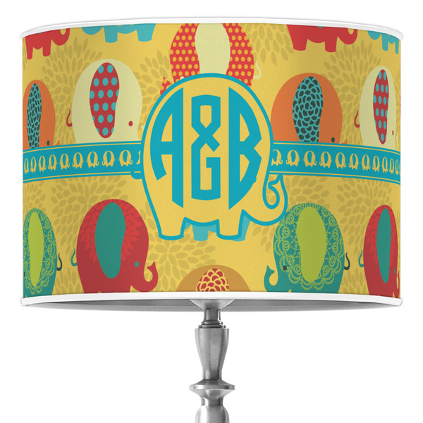 Custom Cute Elephants Drum Lamp Shade (Personalized)