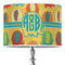 Cute Elephants 16" Drum Lampshade - ON STAND (Poly Film)