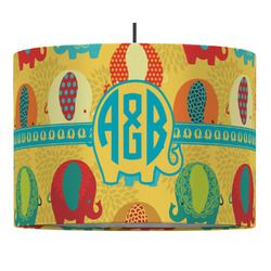 Cute Elephants Drum Pendant Lamp (Personalized)