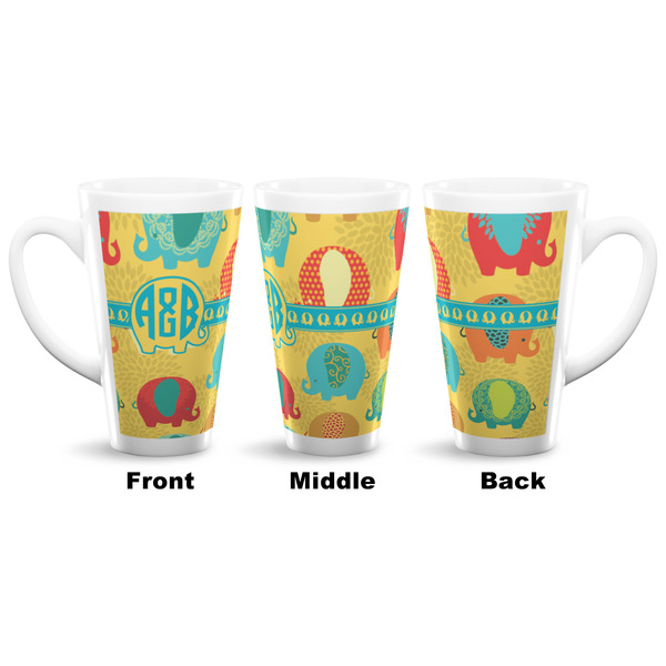 Cute Elephants 16 Oz Latte Mug - Approval