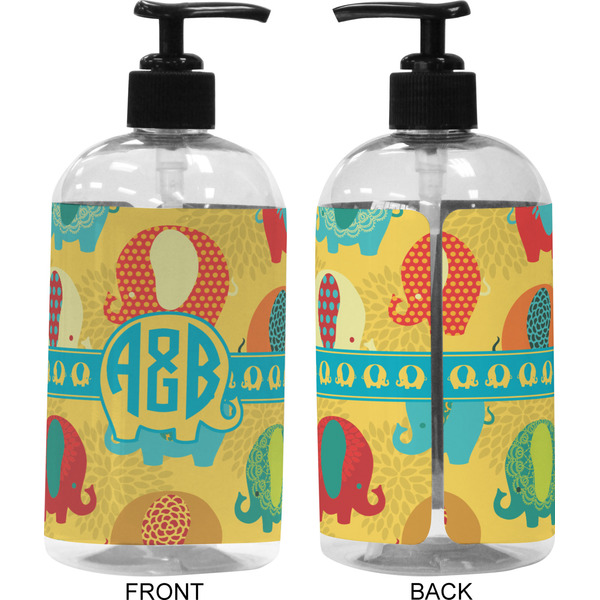 Cute Elephants 16 oz Plastic Liquid Dispenser (Approval)