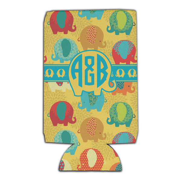 Cute Elephants 16oz Can Sleeve - Set of 4 - FRONT