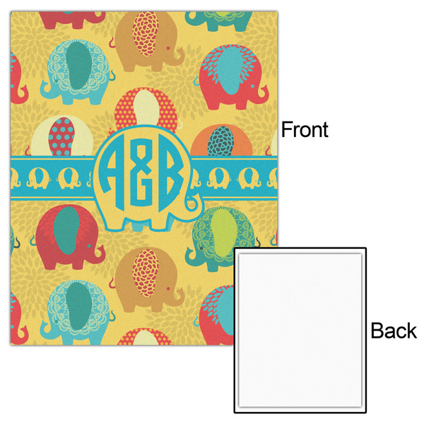 Cute Elephants 16x20 - Matte Poster - Front & Back