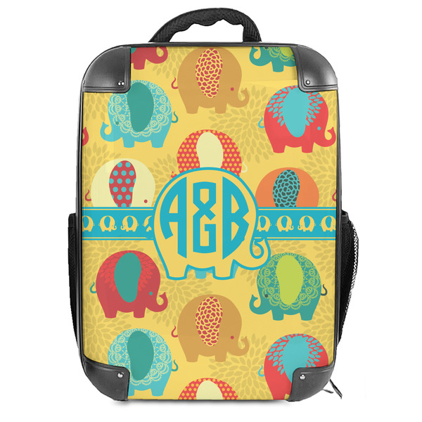 Custom Cute Elephants Hard Shell Backpack (Personalized)