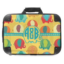 Cute Elephants Hard Shell Briefcase - 18" (Personalized)
