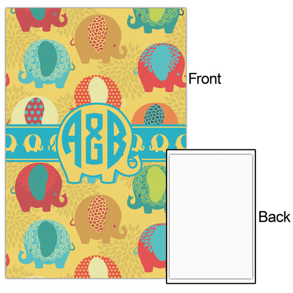 Cute Elephants 20x30 - Matte Poster - Front & Back