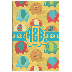 Cute Elephants Poster - Matte - 24x36 (Personalized)