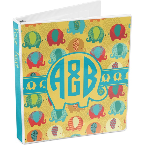Cute Elephants 3-Ring Binder 3/4 - Main