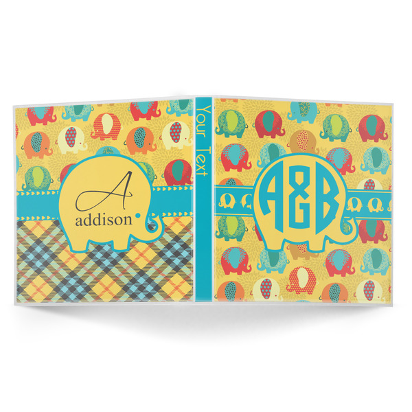 Cute Elephants 3-Ring Binder Approval- 1in