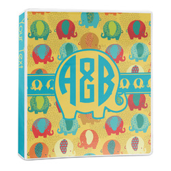 Cute Elephants 3-Ring Binder (Personalized)