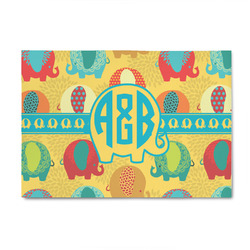 Cute Elephants 4' x 6' Indoor Area Rug (Personalized)