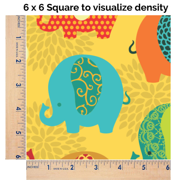 Cute Elephants 6x6 Swatch of Fabric