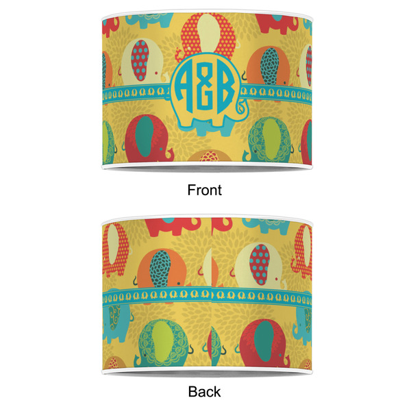 Cute Elephants 8" Drum Lampshade - APPROVAL (Poly Film)