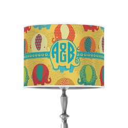 Cute Elephants 8" Drum Lamp Shade - Poly-film (Personalized)