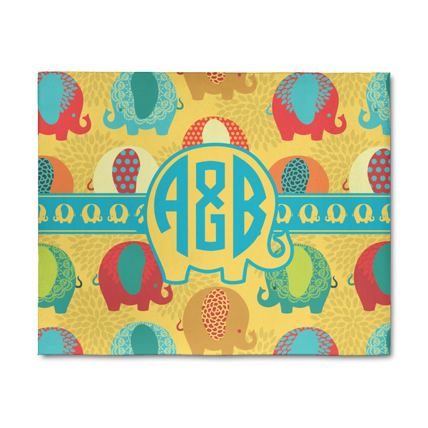 Custom Cute Elephants 8' x 10' Indoor Area Rug (Personalized)