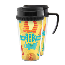 Cute Elephants Acrylic Travel Mug (Personalized)