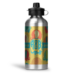 Cute Elephants Water Bottles - 20 oz - Aluminum (Personalized)