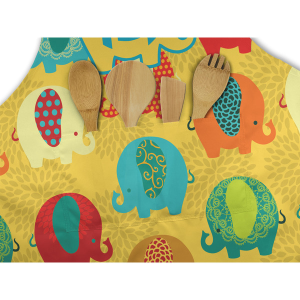 Cute Elephants Apron - Pocket Detail with Props