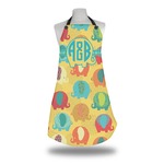 Cute Elephants Apron w/ Couple's Names