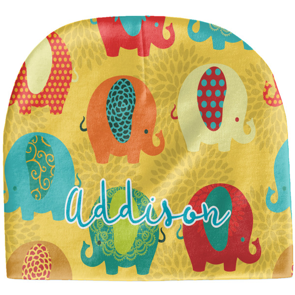 Custom Cute Elephants Baby Hat (Beanie) (Personalized)