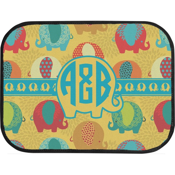 Cute Elephants Back Seat Car Mat