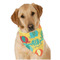 Cute Elephants Dog Bandana Scarf w/ Couple's Names