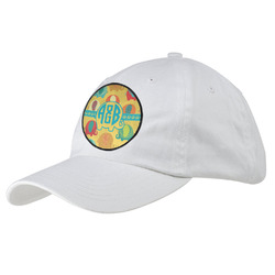 Cute Elephants Baseball Cap - White (Personalized)