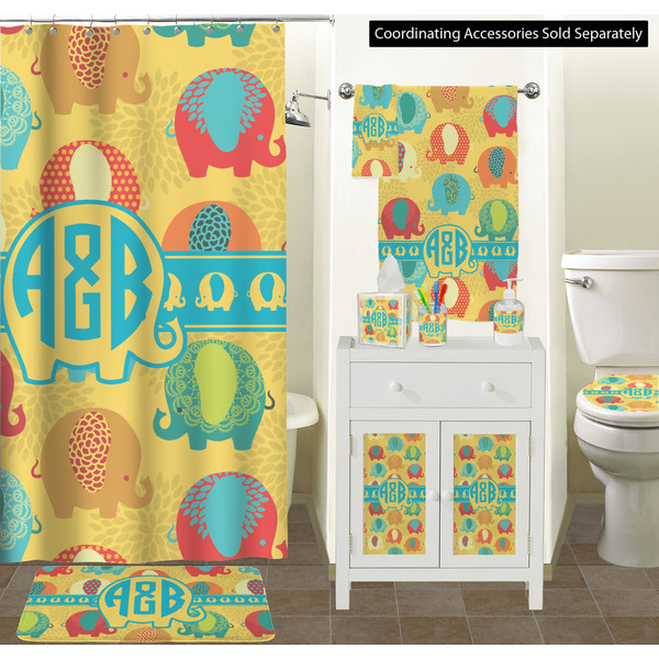 Cute Elephants Bathroom Scene