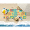 Cute Elephants Beach Towel Lifestyle