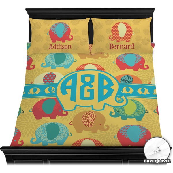 Cute Elephants Bedding Set (Queen) - Duvet