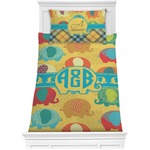 Cute Elephants Comforter Set - Twin (Personalized)