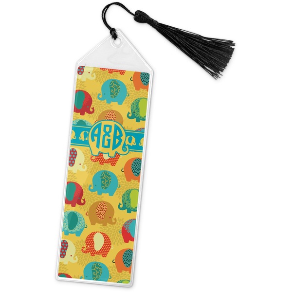 Custom Cute Elephants Book Mark w/Tassel (Personalized)
