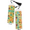 Cute Elephants Bookmark with tassel - Front and Back
