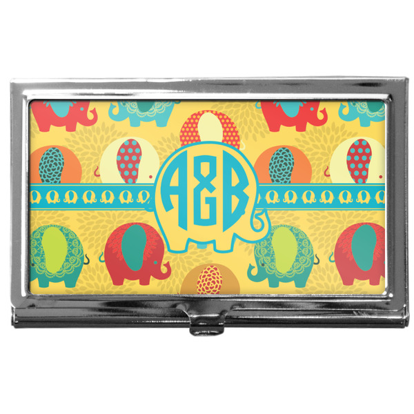 Custom Cute Elephants Business Card Case