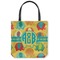 Cute Elephants Canvas Tote Bag - Medium - 16"x16" (Personalized)
