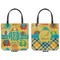 Cute Elephants Canvas Tote - Front and Back