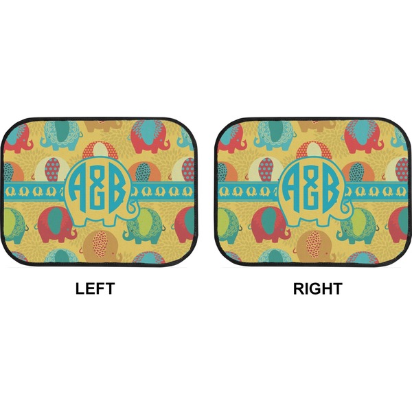 Cute Elephants Car Floor Mats (Back Seat) (Approval)