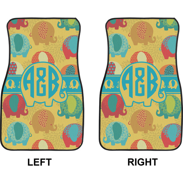 Cute Elephants Car Mat Front - Approval