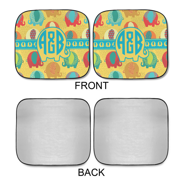 Cute Elephants Car Sun Shades - APPROVAL