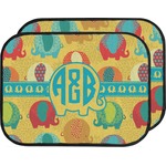 Cute Elephants Car Floor Mats (Back Seat) (Personalized)