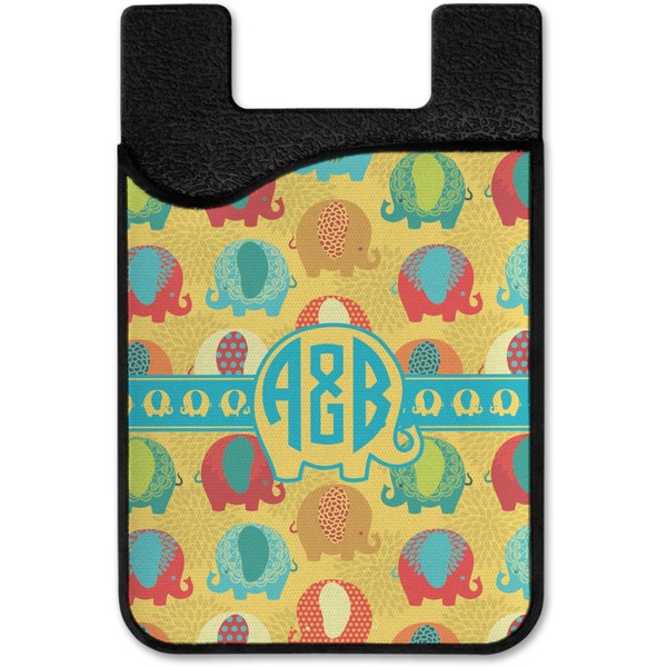 Cute Elephants Cell Phone Credit Card Holder