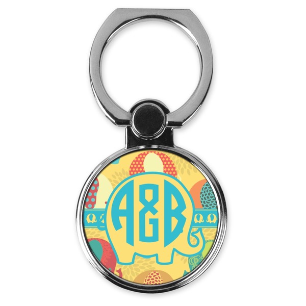 Custom Cute Elephants Cell Phone Ring Stand & Holder (Personalized)