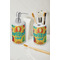 Cute Elephants Ceramic Bathroom Accessories - LIFESTYLE (toothbrush holder & soap dispenser)